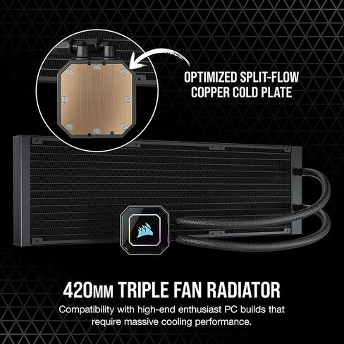 CORSAIR iCUE H170i Elite، CW-9060055-WW، مبرد وحدة المعالجة المركزية السائل CAPELLIX (متجدد) in Kuwait
