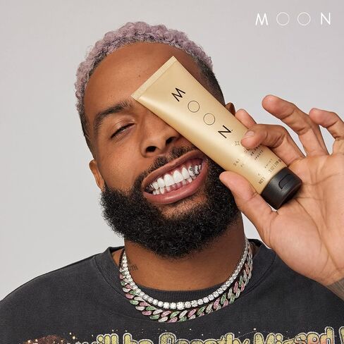 معجون أسنان جل تبييض ذهبي 24 قيراط لإزالة البقع من مون، خالي من الفلورايد، نكهة القرفة للنفس المنعش، للبالغين (عبوتان) in Kuwait