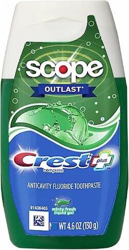 Crest Complete Whitening Plus Scope Tartar Control Toothpaste, Minty Fresh Liquid Gel, 4.6 Oz (130g) - Pack of 2 in Saudi Arabia