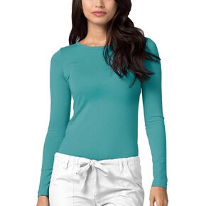 Adar Underscrubs for Women - Long Sleeve Underscrub Comfort Tee
