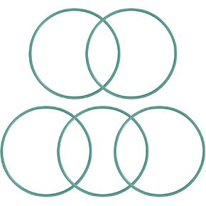 حلقات دائرية مطاطية من uxcell، 95 مم OD 90.2 مم معرف 2.4 مم عرض FKM حشية ختم لسباكة الآلات، أخضر، عبوة من 5 قطع