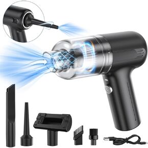 Car Vacuum Cleaner,Cordless Handheld Mini Vacuum,8000PA Strong Suction,Rechargeable Portable Vacuum Cleaner 3 in1 Dust Buster & Air Blower & Hand Pump, Dry Use for Car, Keyboard, Cat Litter Cleaning in Saudi Arabia