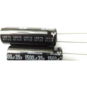 New 5PCS 1500uf 35v 35v1500uf 13 * 40mm 13X40mm 105° Radial Electrolytic Capacitor in Kuwait