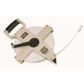 Keson NR30MH Nylon Coated Steel Blade Measuring Tape with Zero Point at Tape End and Hook End (Graduation: m, cm, mm), 30-Meter