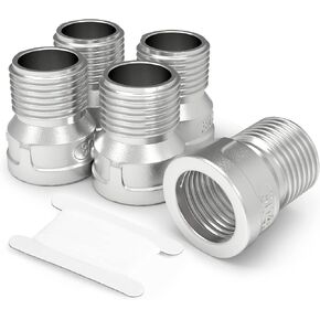 TAISHER 10PCS 304 Stainless Steel Pipe Fitting, Reducer Adapter, 1/4" NPT Male x 1/4" NPT Female in Kuwait