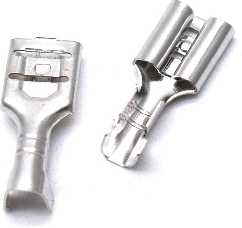 Xiaoyztan 200 Pcs 6.3mm Non Insulated Quick Splice Crimp Terminals Female Spade Wire Connector in Saudi Arabia