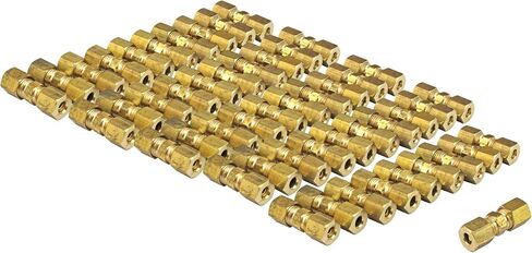 4LIFETIMELINES Brass compression union, 3/16, 50/Bag in Saudi Arabia
