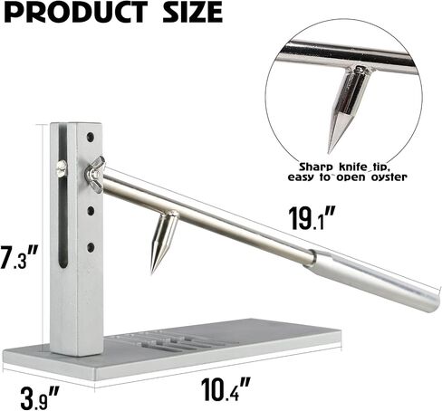 مجموعة أدوات اويستر شوكر، آلة فتح الكبس المحار من الفولاذ المقاوم للصدأ بما في ذلك السكاكين، قفاز ومشبك جي، أداة عملية شديدة التحمل لبوفيه عائلة الفنادق in Kuwait