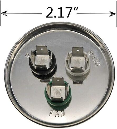 مكثف بدء دائري مزدوج التشغيل CBB65، 35+5 فائق التوهج 35/5 MFD ±5% 370 فولت/440 فولت تيار متردد، مكثف مركب للضاغط، محرك تيار متردد، تشغيل المروحة، مكثف مستقيم بارد/حرارة in Kuwait