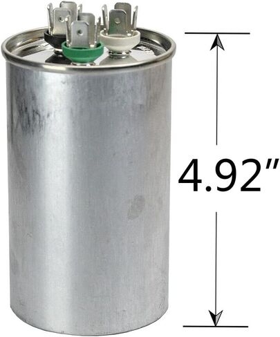 مكثف بدء دائري مزدوج التشغيل CBB65، 35+5 فائق التوهج 35/5 MFD ±5% 370 فولت/440 فولت تيار متردد، مكثف مركب للضاغط، محرك تيار متردد، تشغيل المروحة، مكثف مستقيم بارد/حرارة in Kuwait