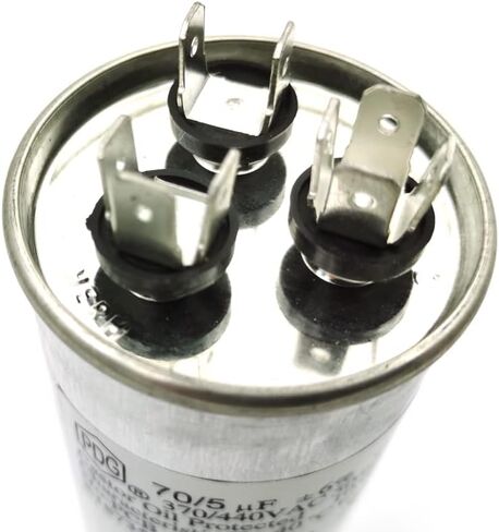 CBB65 70+5 فائق التوهج 70/5MFD ±6% 370 فولت/440 فولت 50/60 هرتز متوافق مع مكيف الهواء ذو ​​المضخة الحرارية أو الباردة المكثف in Kuwait