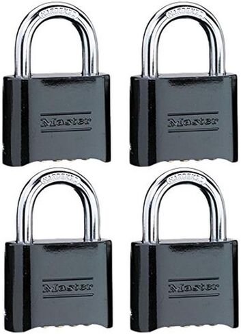 Master Lock 178D Set Your Own Combination Padlock, 2 in. Wide with 1 in. Long Shackle, 4 Pack in Kuwait