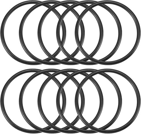 uxcell Nitrile Rubber O-Rings, 38mm OD 33.2mm ID 2.4mm Width, Metric Sealing Gasket, Pack of 10 in Saudi Arabia