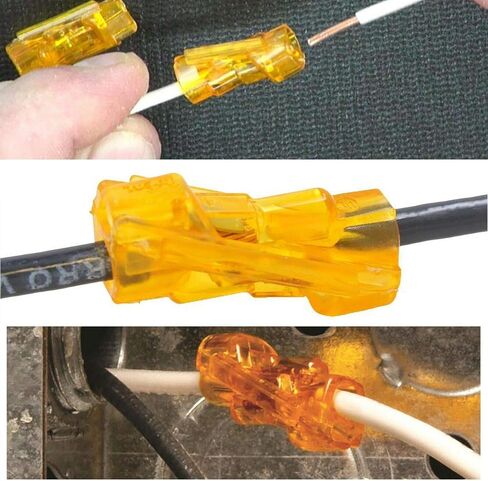 20PK Spliceline Orange in-Line Push-in Butt Splices in Saudi Arabia