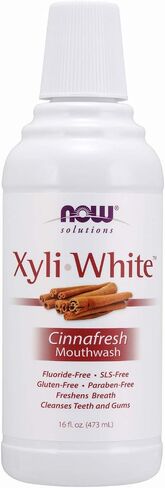 NOW Solutions, غسول الفم Xyliwhite™، نكهة القرفة، ينعش التنفس بشكل طبيعي، ينظف الأسنان واللثة، 16 أونصة in Saudi Arabia