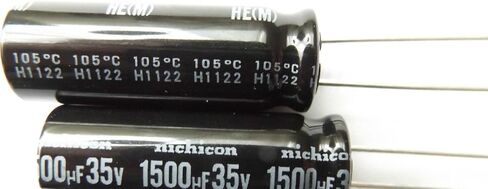 New 5PCS 1500uf 35v 35v1500uf 13 * 40mm 13X40mm 105° Radial Electrolytic Capacitor in Kuwait