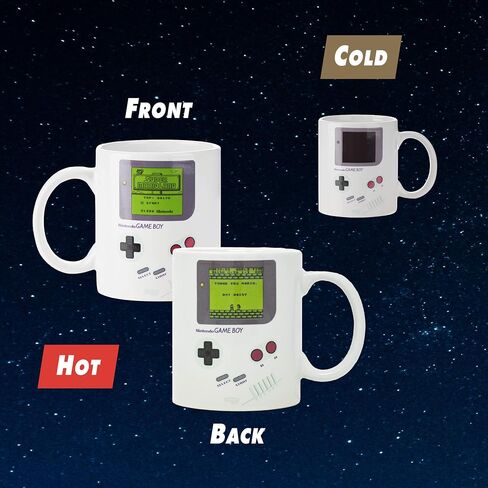 كوب قهوة Paladone Gameboy متغير الحرارة - هدية للاعبين والآباء وعشاق القهوة، 10 أونصات in Kuwait