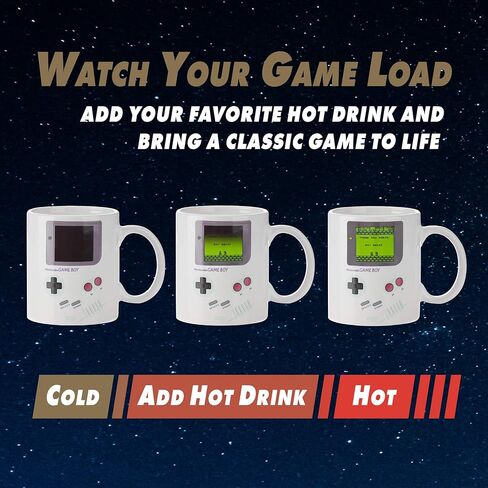 كوب قهوة Paladone Gameboy متغير الحرارة - هدية للاعبين والآباء وعشاق القهوة، 10 أونصات in Kuwait