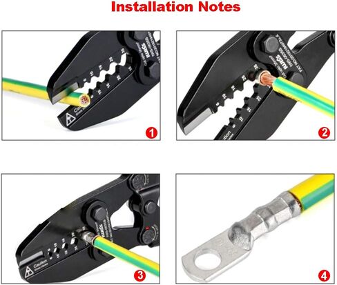 Yosawa 100 قطعة من عروات الأسلاك النحاسية المعلبة شديدة التحمل SC موصلات طرفية حلقية كابل البطارية مع مجموعة متنوعة من الأنابيب المنكمشة بالحرارة in Kuwait