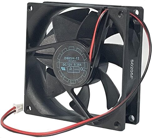 D80SH-12 مروحة M-GP2 0.30 امبير 2.16 واط 80 ملم 8025 مروحة تبريد امدادات الطاقة بسلكين in Kuwait