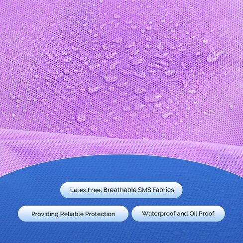 JMU Disposable Lab Jackets 10 Pack, SMS Disposable Medical Jackets for Men and Women, Knit Cuffs Collar, 3 Pockets in Saudi Arabia