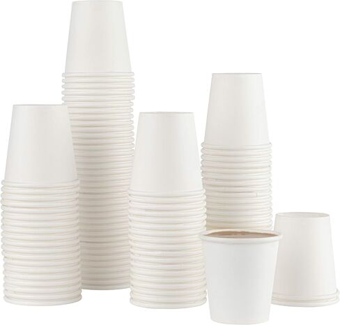 ELEGANT DISPOSABLES [100 PACK LIDS] Lids For 8 oz oz Paper Hot Cups - Coffee Cup for Espresso, Cold, or Hot Drinks, Tea, Coffee, Hot choclate in Kuwait