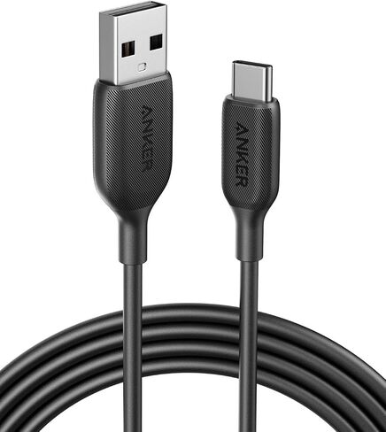 USB Type C Cable, Anker Powerline III USB-A to USB-C Fast Charging Cord (10 ft), Compatible with Samsung Galaxy S10 S9 Plus S8 Plus, LG V20 G7 G6 G5, Sony XZ, and More in Saudi Arabia