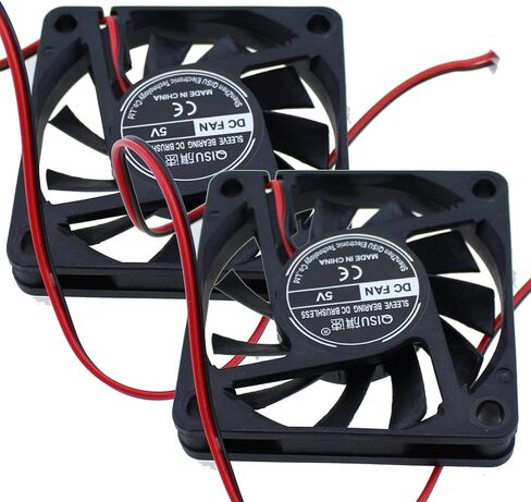 6010 5V مروحة محامل كروية مزدوجة SQXBK 2PCS 60x60x10mm DC 5V مروحة تبريد بدون فرش، استبدال محمل كروي 60 مم 10 مم مروحة للتبريد DIY PC PC Case Fan in Saudi Arabia