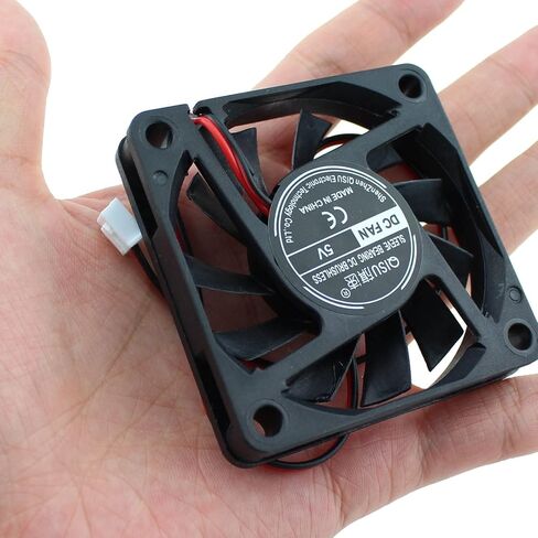 6010 5V مروحة محامل كروية مزدوجة SQXBK 2PCS 60x60x10mm DC 5V مروحة تبريد بدون فرش، استبدال محمل كروي 60 مم 10 مم مروحة للتبريد DIY PC PC Case Fan in Saudi Arabia