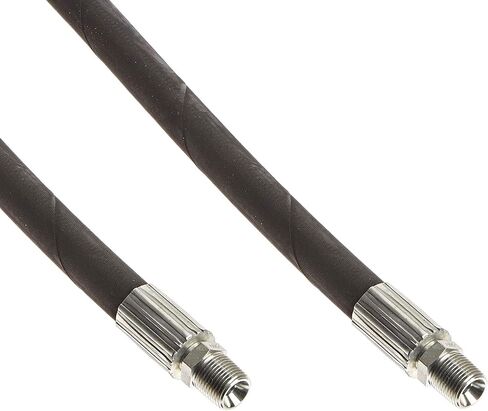 Apache 98398250-C 3/8 بوصة × 96 بوصة خرطوم هيدروليكي خفيف الوزن مع تركيبات، مجموعة ذكر × ذكر، أسود (عبوتان) in Saudi Arabia