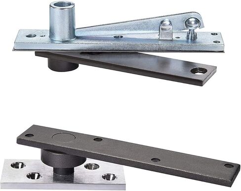 Rixson (Assa Abloy) مفصلات محورية معلقة مركزية، موديل 370، أبواب داخلية أو خارجية تصل إلى 3' 8''x 8' 6'' (500 رطل)، اللون: كروم ساتان (626) in Kuwait