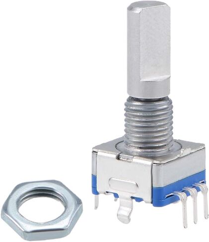 uxcell 360 درجة الترميز الدوار مفتاح الجهد الرقمي EC11 EC11 7 دبابيس 20 مم D-Shaft 2pcs a19012600ux0601 in Saudi Arabia