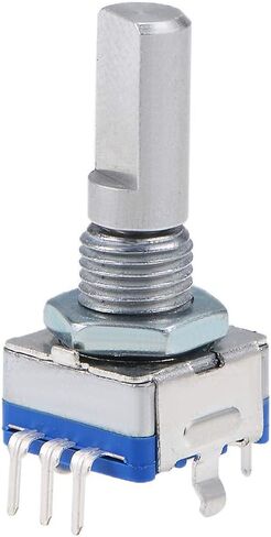 uxcell 360 درجة الترميز الدوار مفتاح الجهد الرقمي EC11 EC11 7 دبابيس 20 مم D-Shaft 2pcs a19012600ux0601 in Saudi Arabia