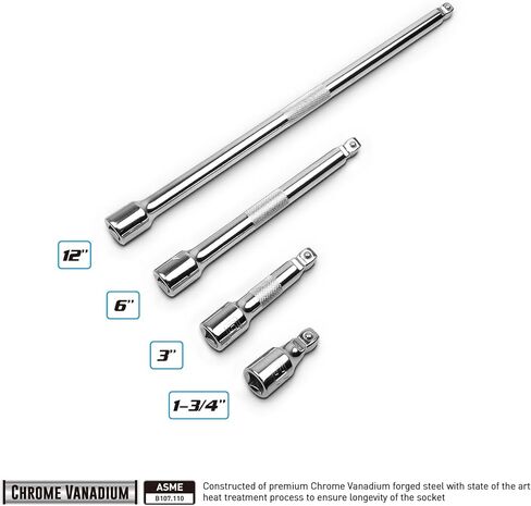 Capri Tools 1/2-Inch Drive Wobble Extension Bar Set, 3-Piece (1-2600) in Saudi Arabia