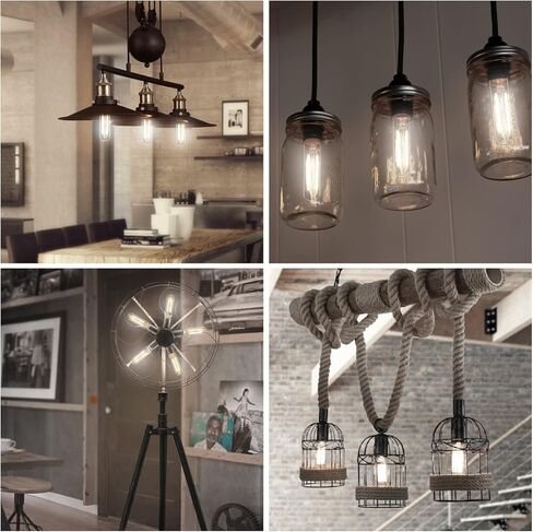 E26 LED Bulbs 6-Pack, Dimmable LED Light Bulbs 40W, 4W 2700K Soft White, T10 LED Bulb, Tubular Long Edison Bulbs for Chandelier, Wall Scones, Ceiling Light, Pendant Light in Kuwait