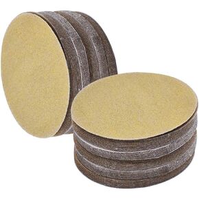 Hook Loop Pads Sanding Disc 5-Inch NO-Hole 100Pcs Aluminum Oxide Round Flocking Sandpaper for Sanding Grinder Polishing Accessories (60 80 120 180 240 320) Grit (80grit) in Saudi Arabia