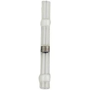 AIRNIX 50 Piece White Heat Shrink Solder Sleeve Butt Connectors, Insulated Crimpless Butt Splice, Water and Vibration Proof, Corrosion Free, Gauge Range 26-24 AWG for Industrial Applications