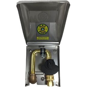 Burnaby STAINLESS STEEL GAS PLUG, 1/2'' REAR NPT INLET, 3/8'' QUICK DISCONNECT OUTLET, MALE PLUG INCLUDED, STAINLESS STEEL ENCLOSURE (GO101-SS-50) in Saudi Arabia