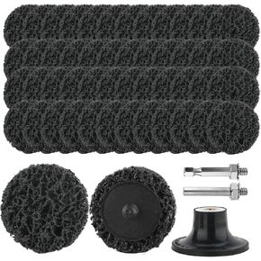 Paint Stripping Disc 2-Inch 50-Pack Paint Stripper Wheel with 1Pcs Quick Change Disc Pad and 2Pcs 1/4 Shank, Air Grinders, Fast Cleaning and Removal of Paint Coatings, Rust, Weld Seam Oxidation in Kuwait