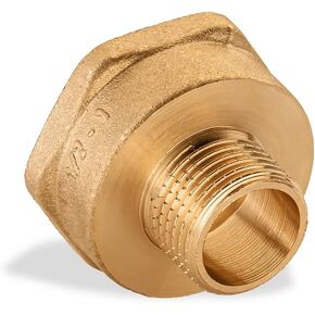 محول تركيبات الأنابيب 1/2 بوصة ذكر × 1 بوصة تركيبات نحاسية ملولبة للحلمة الأنثوية in Kuwait