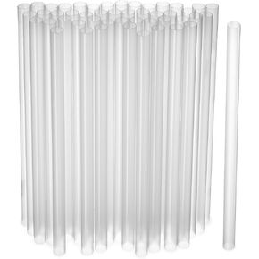 Assorted Colors Jumbo Smoothie Straws, Colorful Disposable Wide-mouthed Large Milkshake Straws 9'' Inches High/Tall 100 pack