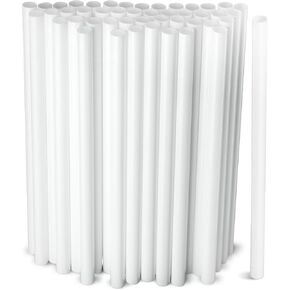 Assorted Colors Jumbo Smoothie Straws, Colorful Disposable Wide-mouthed Large Milkshake Straws 9'' Inches High/Tall 100 pack in Saudi Arabia