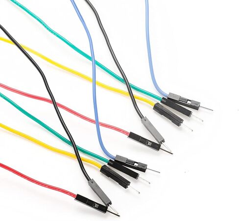 10 قطع من خطاف الاختبار من Sumnacon لأسلاك التوصيل الذكور - عمود ربط 26 AWG إلى سلاسل توصيل لوح الخبز بدون لحام، سلاسل اختبار مرنة من السيليكون الناعم للاختبار الكهربائي in Kuwait