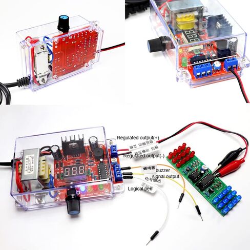 lm317 Power Supply Voltage Regulator kit DIY Electronic kit Set 110V to DC1.25-12V Voltmeter Welding Training in Saudi Arabia