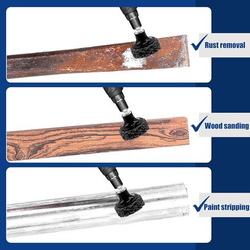 Paint Stripping Disc 2-Inch 50-Pack Paint Stripper Wheel with 1Pcs Quick Change Disc Pad and 2Pcs 1/4 Shank, Air Grinders, Fast Cleaning and Removal of Paint Coatings, Rust, Weld Seam Oxidation in Kuwait