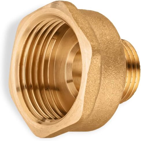 محول تركيبات الأنابيب 1/2 بوصة ذكر × 1 بوصة تركيبات نحاسية ملولبة للحلمة الأنثوية in Kuwait