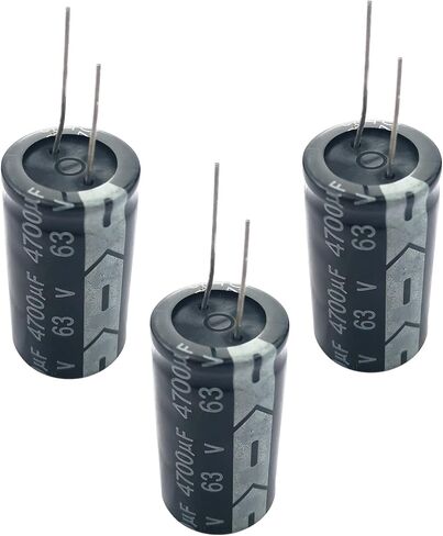 4700 فائق التوهج مكثف 63 فولت، 22 × 40 مم 4700 فائق التوهج مكثف كهربائيا 3 قطع 4700 فائق التوهج مكثف 63 فولت الألومنيوم كهربائيا المكثفات DIY لحام المشاريع الإلكترونية المتوافقة مع مجموعات اردوينو in Kuwait