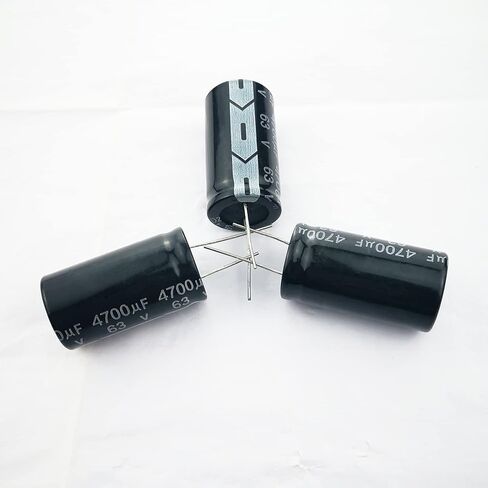 4700 فائق التوهج مكثف 63 فولت، 22 × 40 مم 4700 فائق التوهج مكثف كهربائيا 3 قطع 4700 فائق التوهج مكثف 63 فولت الألومنيوم كهربائيا المكثفات DIY لحام المشاريع الإلكترونية المتوافقة مع مجموعات اردوينو in Kuwait