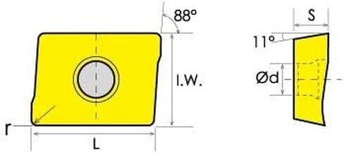 HHIP 6010-4203 APKT-1003 إدراج طحن الكتف المطلي بـ TiN (10 مم) in Saudi Arabia