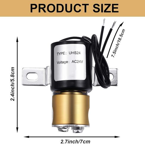 Mudder UHS24 Humidifier Solenoid Valve Universal 24 Volt Solenoid Valve Replace for Honeywell 32001639-002 Skuttle A01-0814-148 Aprilaire 4040 General 990-53 Compatible with HE220 HE225 HE260 HE265 in Kuwait